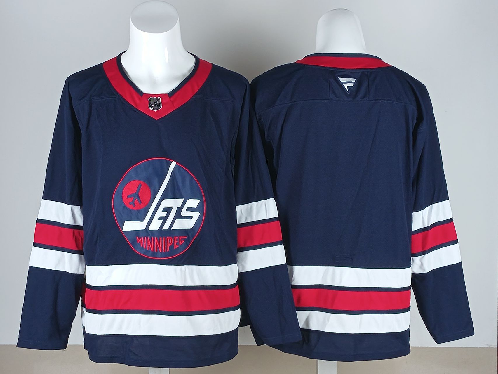 Men 2026 Winnipeg Jets Blank Blue NHL Jersey style 02